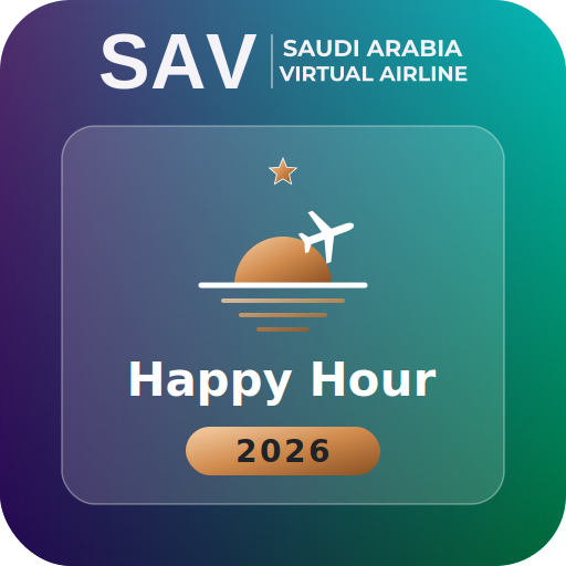Flew 3 flights that departed and landed during the 2026 Happy Hour window